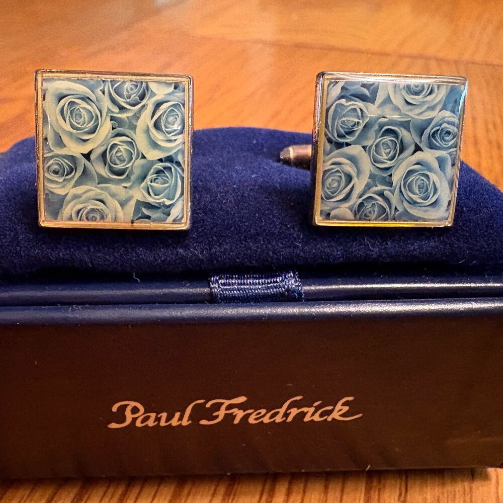 Vintage Paul Fredrick Enamel Cuff Links